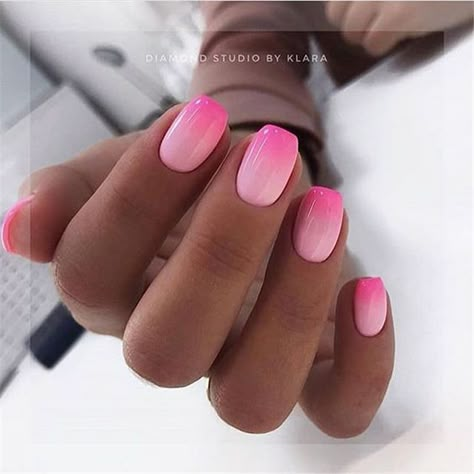 Dark Pink Nails, Navy Nails, Unghie Sfumate, Nail Designs Pictures, Light Pink Nails, Pink Ombre Nails, Her Nails, Ombre Nail Designs, Nail Art Ombre