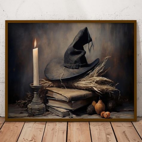 Faster shipping. Better service Wicca Halloween, Goth Wall Decor, Imprimibles Halloween, Gothic Wall Decor, Square Wall Art, Witchy Decor, Halloween Poster, Art Deco Stil, Estilo Art Deco