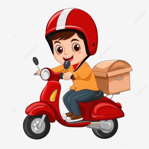 cartoon delivery boy riding a scooter Swiggy Food Delivery, Delivery Cartoon, Delivery Boy, Man Png, Transparent Image, Cleaning Business, Business Flyer, Free Png, Png Images