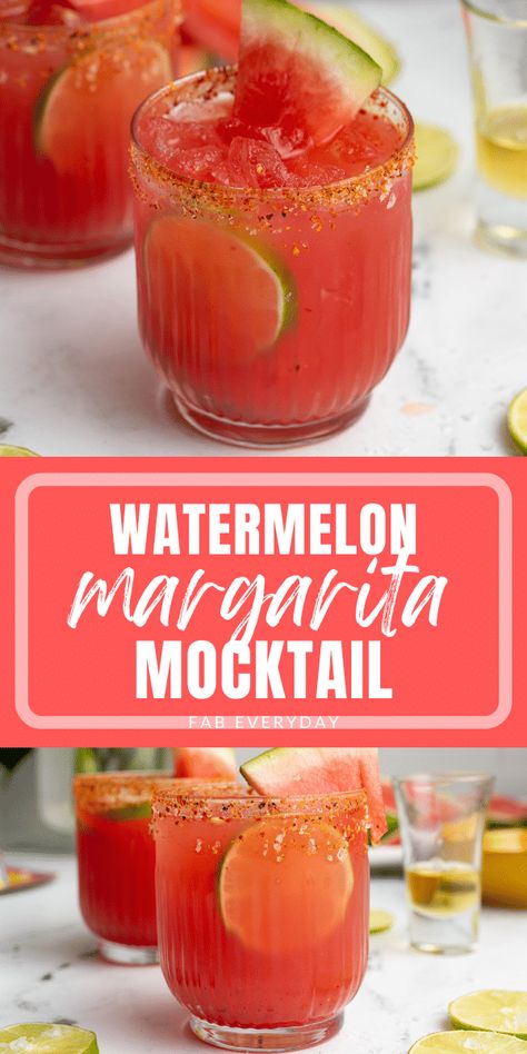 Spicy Watermelon Mocktail, Watermelon Virgin Drinks, Mock Tail Margarita, Virgin Watermelon Margarita, Mocktail Recipe Margarita, Fiesta Theme Party Drinks Non Alcoholic, Flaming Pineapple Mocktail, Beach Mocktail Recipe, Spicy Margarita Mocktail Non Alcoholic