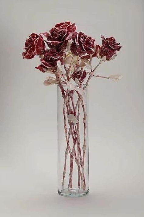 Roni Landa Proves That Meat Sculptures Are Serious Art Meat Roses, Meat Art, Flower Close Up, Bouquet Of Roses, World Of Art, Painter Artist, Rose Bouquet, Celebration Of Life, Art World