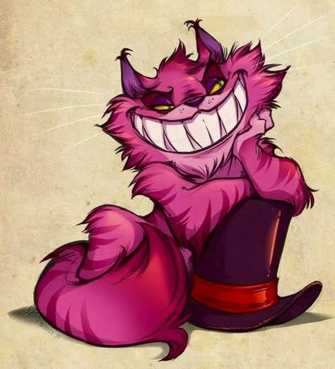 cheshire cat Cheshire Cat Art, Cheshire Cat Alice In Wonderland, Alice Madness, Cat Doodle, Alice In Wonderland Theme, Art Manga, Disney Alice, Adventures In Wonderland, Cheshire Cat