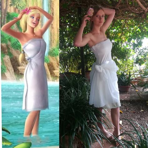 Barbie and the Island Princess💖 Here's my new cosplay from Rosella, the Island Princess🏝️ I loved Barbie when I was very little, so Im… | Instagram Barbie Island Princess Outfit, The Island Princess Barbie, Barbie Island Princess Costume, Barbie Island Princess, Barbie As The Island Princess, The Island Princess, Barbie Cosplay, Princess Inspired Outfits, Island Princess