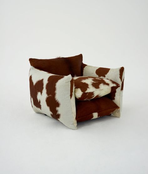 Limited Edition Studio Chair: Cowhide — Buchanan Studio Buchanan Studio, Studio Chair, Cowhide Chair, Studio Chairs, Brown Cowhide, New Identity, Birch Ply, Dear Santa, Bold Design