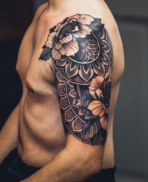 Floral Sleeve, Body Art Tattoos, I Tattoo, Sleeve Tattoos, Tattoos For Guys, Tatting, Art Tattoo, Body Art, Instagram Photos