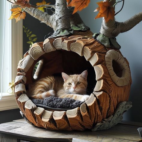 Introducing the “Whisker Haven Tree Haven Cat Bed” - a cozy retreat crafted with plush leaves and sturdy branches, offering your feline friend a secure and stylish naptime sanctuary. Conceptual AI Art Follow @ecosapiens for more! Whisker Haven, Retreat Design, Cat Towers, Baby Nap, Baby Pigs, Cat Condo, Cat Features, All About Cats, Nap Time