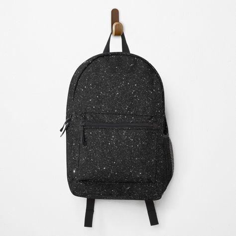 Get my art printed on awesome products. Support me at Redbubble #RBandME: https://www.redbubble.com/i/backpack/Black-glitter-print-by-DaisyAdore/67029062.K1KHE?asc=u Stripe Art, Striped Art, Simple Backpack, Galaxies Stars, The Milky Way, Glitter Print, Vertical Lines, The Heavens, Our Solar System