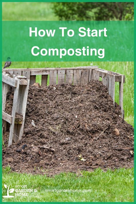 Ready to start composting? Pick a composter, find a spot in your garden, and start adding kitchen scraps and garden waste. Remember to balance green and brown materials and turn the pile occasionally. You'll have rich compost in no time. Learn more at Smart Garden and Home. What To Put In Compost Bin, Building A Compost Pile, How To Start A Compost Pile, Small Compost Bin, How To Start Composting, Start Composting, Composting Methods, Compost Pile, Composting Process