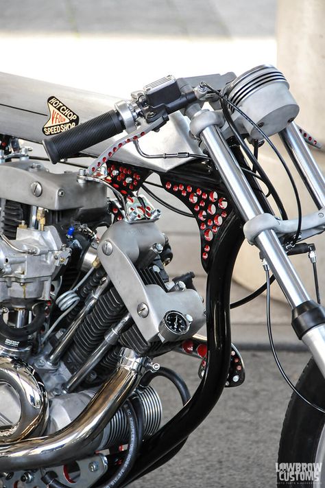 Lowbrow Spotlight: Double Engine Ironhead Sportster Drag Bike by Hot C – Lowbrow Customs Drag Bikes, Ironhead Sportster, Custom Sportster, Drag Bike, Vintage Dragon, Custom Harleys, Tech Tips, Active Life, Drag Race