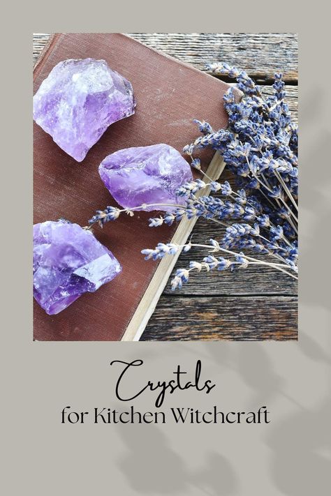 Crystals For Kitchen, Kitchen Witches, Witchy Kitchen, Powerful Crystals, Kitchen Witchery, Protection Crystals, Power Crystals, Crystal Shapes, Kitchen Witch