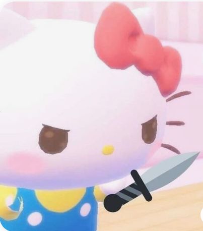 as you see hello kitty is helping you out with rude ppl Pfp Gangsta, Gangsta Hello Kitty, Hello Kitty Funny, Hello Kitty Tattoo, Gaming Profile Pictures, Kitty Tattoo, Hello Kitty Pfp, Kitty Aesthetic, Kitty Pfp