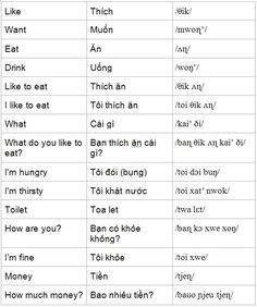 Basic Vietnamese Phrases-3 Basic Vietnamese Phrases, Learn Vietnamese Languages, Vietnamese Language Learning, Vietnamese Vocabulary, Vietnamese Phrases, Learning Vietnamese, Vietnamese Alphabet, Vietnamese Words, Learn Vietnamese