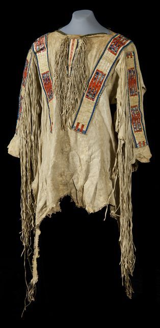 New Men's Hand Crafted Native American Buckskin Beige Buffalo Suede Leather POWWOW War Shirt - TheLeatherAble Hair Tassels, Fringe Wedding Dress, Mens Western Style, Mountain Shirts, Powwow Regalia, Quill Work, Native American Regalia, Beaded Jacket, Beads Work