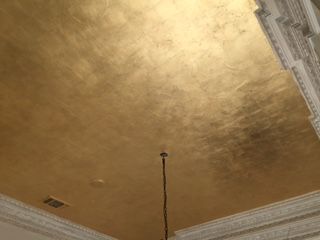 Best 25+ Gold ceiling ideas on Pinterest Gold Leaf Ceiling, Leaf Ceiling, Ceiling Domes, Style Artist, Nursery Lighting, Gold Ceiling, Ceiling Treatments, Colored Ceiling, Painted Ceiling