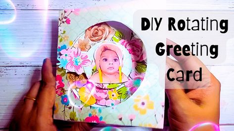 How to make Rotating Greeting Card   Welcome to Handmade cards ideas channel. In this video, you will learn how to make a beautiful Rotating greeting card idea. You can make this DIY Rotating greeting card by yourself by watching this tutorial video.   The measurement cutout https://drive.google.com/file/d/1ZATlMZgd2dWbwNGAToW0VIq--We3ECY2/view?usp=drivesdk    MATERIALS USED: Pattern cardstock or thick sheets  scale, pencil, scissors, flower cutouts,  glue.  Please like, share and subscribe for Handmade Cards Ideas, Cards Ideas, Tutorial Video, Paper Crafts Diy, Crafts Diy, Handmade Cards, Card Craft, Greeting Card, Pop Up