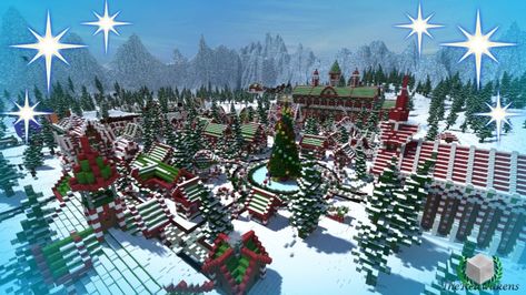 Santa's Gingerbread Christmas City download minecraft building ideas xmas snow Christmas City, Map Minecraft, Bangunan Minecraft, Minecraft House Plans, Minecraft Christmas, Christmas World, Minecraft Plans, Amazing Minecraft, Minecraft Construction