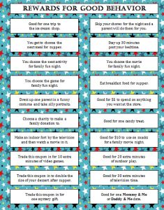 Rewards for Good Behavior (Free Printable) - Moms & Munchkins Rewards For Good Behavior, Chore Rewards, Behavior Rewards, Kids Chores, Child Behavior, Behavior Charts, Reward Charts, Kids Rewards, Behavior Chart