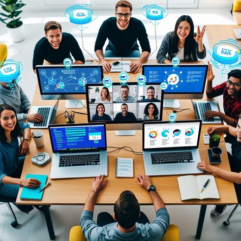 Embrace the power of remote work! 🖥️ Building a successful remote dev team requires clear communication, realistic goals, and ongoing support. With CyberG7's digital marketing automation solutions, streamline your processes and foster a productive environment. Let’s make remote teamwork shine! ✨ Let’s connect to explore how we can elevate your team's performance. #CyberG7 #RemoteWork #DigitalMarketing #TeamManagement #SocialMediaMarketing Work Building, Realistic Goals, Clear Communication, Marketing Automation, Teamwork, Remote Work, Social Media Marketing, The Fosters, Communication