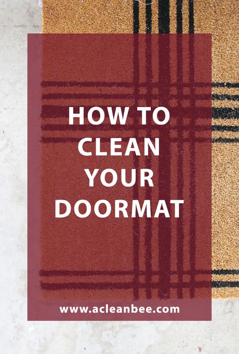 Keep your floors clean by learning how to clean a doormat! How to clean coir doormats, carpet doormats, entry rugs and more. via @acleanbee Arm And Hammer Super Washing Soda, Entry Rugs, Cleaning Painted Walls, Housekeeping Tips, Cleaner Recipes, Bathroom Cleaning Hacks, Deep Cleaning Tips, Kitchen Cleaning Hacks, Diy Cleaners