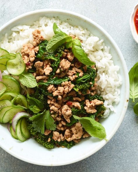 Chicken Larb Bowl Chicken Larb, Larb Recipe, Whats Gaby Cooking, Healthy Budget, Dinner Leftovers, Healthy Recipes On A Budget, Cheap Healthy Meals, Budget Meals, Healthy Foods