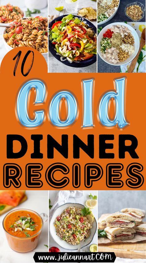 Cold Dinner Recipes Cold Meal Recipes, Cold Recipes Dinner, Cold Main Dishes, Birthday Meals Dinners, Cold Meals For Dinner, Cold Dinner Recipes, Dinner Recipes For Summer, Cold Dinners, Cold Dinner Ideas