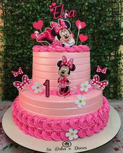 Minnie Mouse Birthday Theme, Minnie Mouse Theme Party, Boys 1st Birthday Cake, Minnie Mouse Birthday Party Decorations, Minnie Mouse First Birthday, Minnie Mouse Birthday Decorations, Minnie Mouse Birthday Cakes, 1st Birthday Girl Decorations, Bolo Minnie