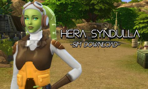 Sims 4 Star Wars, Hera Syndulla, Play Sims, Star Wars Outfits, Sims 4 Cc Packs, Star Wars Rebels, Gaming Clothes, Sims 4 Mods, The Sims 4