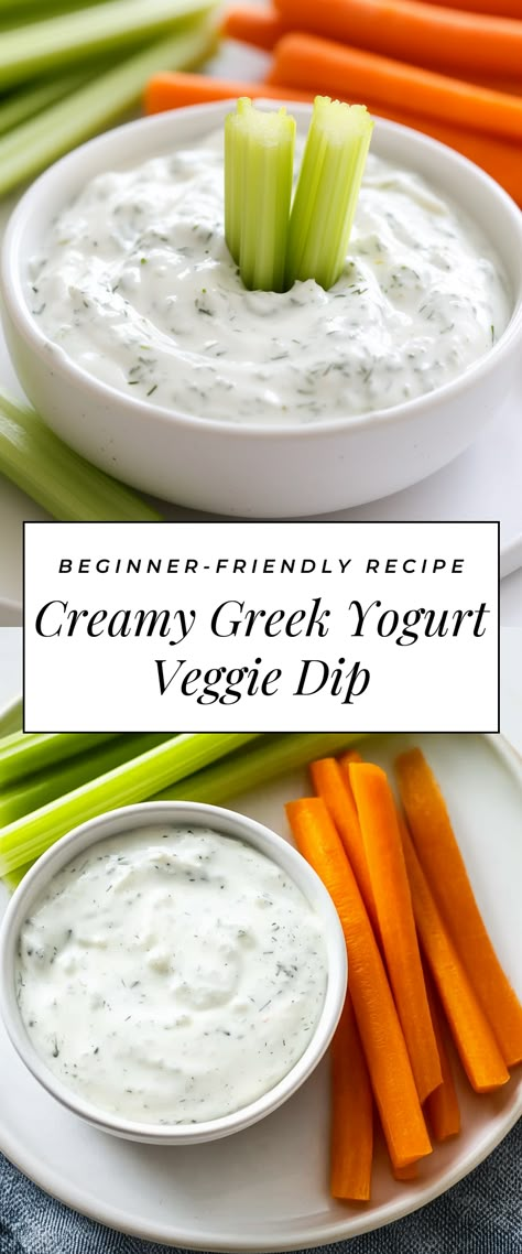 Image for Creamy Greek Yogurt Veggie Dip Celery Dip Healthy, Healthy Vegetable Dip Greek Yogurt, Healthy Yogurt Dip For Veggies, Veggie Dip Recipe Greek Yogurt, Greek Yogurt Veggie Dip Easy, Yogurt Veggie Dip Recipe, Vegetable Dip With Greek Yogurt, Dips Made With Greek Yogurt, Veggie Dip Greek Yogurt