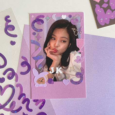 Decorated Polaroid, Jennie Polaroid, Kpop Polaroids, Kpop Polaroid, Kpop Deco, Kpop Diy, Kpop Journal, Photo Decor, Aesthetic Stuff