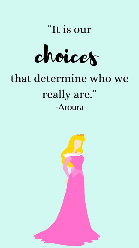 Cute Phrases Short, Quotes From Sleeping Beauty, Quotes From Disney Characters, Disney Princess Sayings, Disney Princess Quotes Inspirational, Disney Affirmations, Princess Quotes Disney, Disney Wallpaper Quotes, Disney Quotes Aesthetic