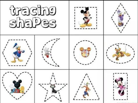 Mickey Mouse Preschool, Mouse Shapes, Mickey Classroom, Disney Lessons, Mickey Mouse Classroom, Disney Themed Classroom, Disney Activities, Mickey Theme, Disney Classroom