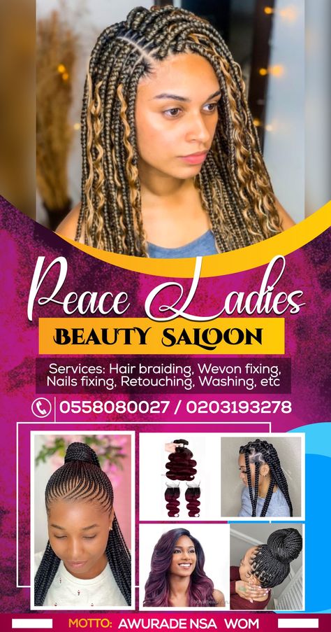 Beauty salon design by Dr. Rash Graphics, call me on 0596127501 / 0592600803 Hairdresser Flyer Design, Hair Salon Banner Design, Beauty Salon Banner Design, Hair Poster Design, Hair Poster, Hair Salon Design, Photoshop Tutorial Typography, Salon Logo Design, Barbershop Design