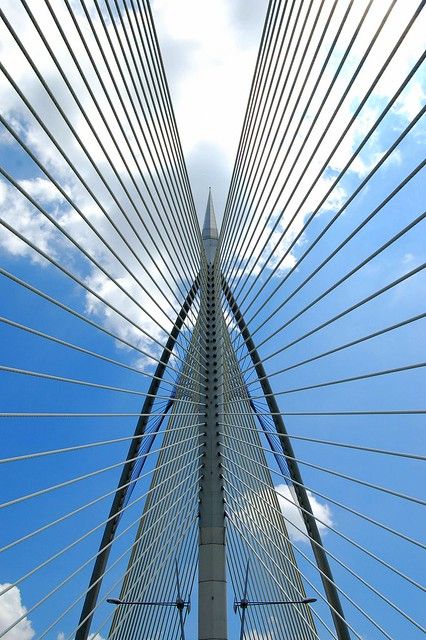 Spread the metal wings Seri Wawasan Bridge at Putrajaya Metal Wings, Putrajaya, Architecture Photo, Bridge, Architecture, Collage, Pins, Quick Saves