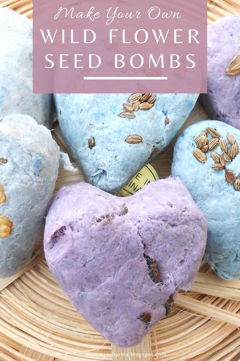 Wildflower Seed Balls, Seed Balls Diy, Seed Bombshell, Small Token Gift Ideas, Seed Gifts, Wild Flower Seed Paper, Wild Flower Seeds, Seed Paper Diy, Flower Seed Gifts