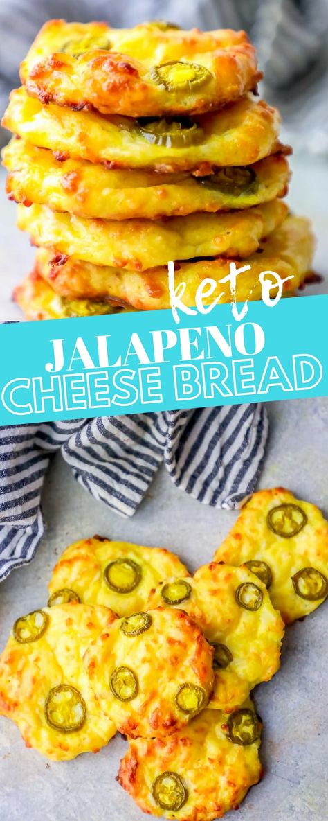 Low Carb Ideas, Keto Brood, Jalapeno Cheese Bread, Cheesy Rolls, Keto Jalapeno, Cream Soups, Bread Design, Soup Appetizers, Jalapeno Cheese