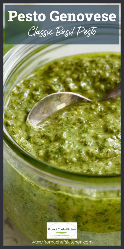 Pesto Genovese (Classic Basil Pesto) Best Pesto Recipe Basil, Classic Sauces, Pesto Genovese Recipe, Basil Sauce Recipe, Fresh Basil Pesto Recipe, Basil Pesto Recipe, Best Sauce Recipe, Pesto Sauce Recipe, Pesto Recipes