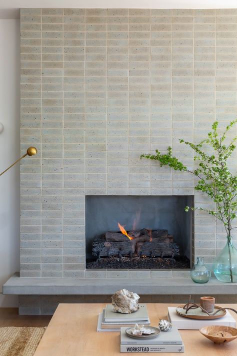 1978 House Remodel, Modern Kitchen Update, Modern Fireplace Tiles, Midcentury Modern Fireplace, Modern Organic Interior Design, Mid Century Modern Fireplace, Relax Room, Organic Interior Design, Walnut Creek California