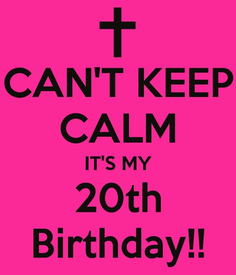 It's my 20th birthday today! 20th Birthday Quotes, It's My Birthday 20, My 20 Birthday, 20th Birthday Wishes, 20th Birthday Ideas, Ideas For My Birthday, My 20th Birthday, Bday Quotes, Turning 20