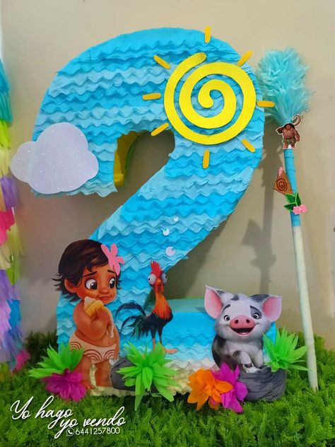 Moana Pinata Number 2, Moana Birthday Party Theme, Moana Theme Birthday, Moana Bebe, Moana Theme, Birthday Pinata, Moana 2, Piñata Ideas, Moana Birthday Party