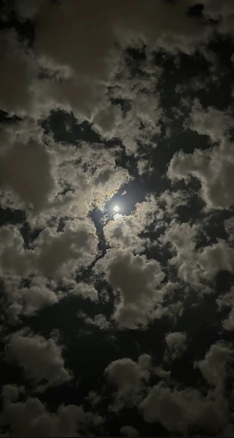 Sky Pictures Night Moon, Light Clouds Aesthetic, Moon Sky Pictures, Moon Wallpaper Night Skies Aesthetic, Night Moon Aesthetic Wallpaper, Night Sky Photos Iphone, Moon And Sky Wallpaper, Clouds And Moon Aesthetic, Sky With Moon Aesthetic