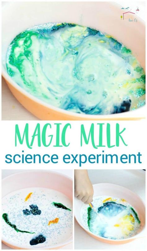 Pepper Experiment, Simple Science Activities, Sensory Corner, Science Corner, Milk Science Experiment, Chemical Bonds, Magic Science, Magic Milk, Pre-k Science