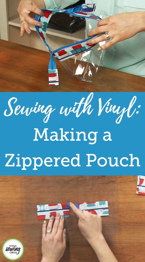 Sewing Vinyl, Pouch Sewing, Vinyl Bag, Zippered Bag, Sew Ins, Beginner Sewing Projects Easy, Cadeau Diy, Leftover Fabric, Bags Tutorial