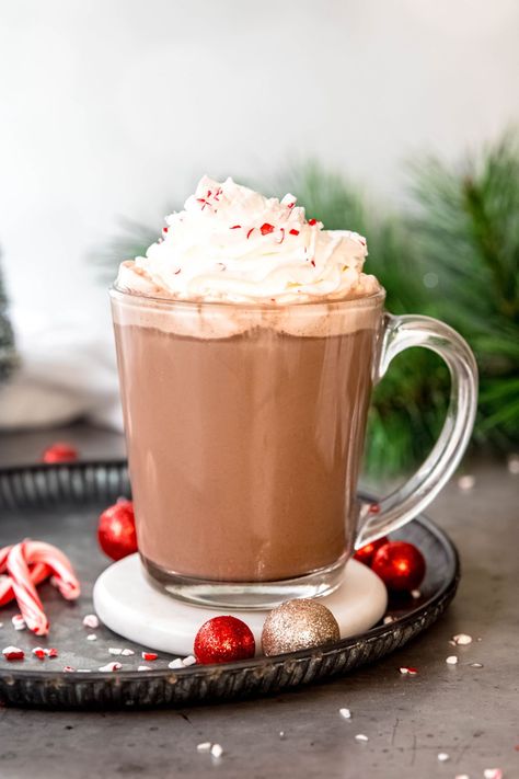 Peppermint Mocha (Starbucks Copycat) - coffeecopycat.com Peppermint Mocha Starbucks, Peppermint Mocha Latte, Peppermint Mocha Frappuccino, Peppermint Milkshake, Peppermint Mocha Recipe, Starbucks Peppermint Mocha, Mocha Cappuccino, Peppermint Syrup, Mocha Recipe