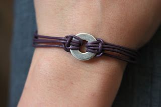 Washer Bracelet, Teen Crafts, Washer Jewelry, Beading Designs, Diy Leather Bracelet, Hardware Jewelry, Leather Cord Bracelets, Vbs Crafts, Craft Jewelry