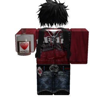 Roblox Emo R6, Tryhard Roblox Outfits, Boy Streetwear, R6 Fits, R6 Avatars, Outfit Ideas Emo, Male Fits, Red Hair Boy, Emo Outfit Ideas