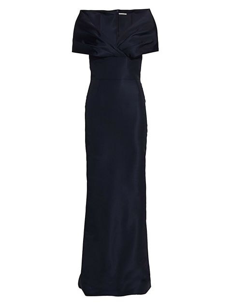 Catherine Regehr Ava Off-The-Shoulder Silk Gown - $ 1,070.00 Catherine Regehr, Vampire Style, Ladies Gown, Silk Gown, Care Routine, Skin Care Routine, Off The Shoulder, Women Fashion, Haute Couture