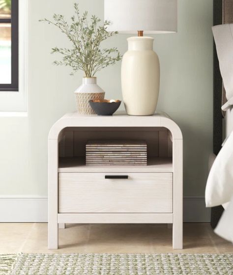 Essie Nightstand curated on LTK Round Nightstand, White Nightstand, Wood Nightstand, Bedroom Night Stands, Drawer Nightstand, Grey Wood, Ash Wood, Joss And Main, Brown Wood