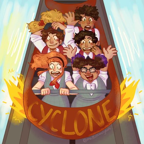 Jane Doe Fanart Ride The Cyclone, Noel Ride The Cyclone Fanart, Ride The Cyclone Musical Fanart, Noel Gruber Fanart, Ride The Cyclone Art, Ride The Cyclone Fanart, Rtc Fanart, Cyclone Art, Slime Tutorial