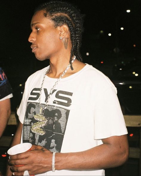 Asap Rocky Hair, Asap Rocky Braids, Cornrow Braids Men, Lord Pretty Flacko, Hair Twists Black, Pretty Flacko, Asap Rocky, Rap Aesthetic, Black Celebrities