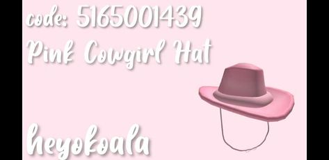 🌟Not mine Roblox Aesthetic, Pink Cowboy Hat, Bloxburg Codes, Roblox T-shirt, Mexican Outfit, Coding Clothes, Pink Cowgirl, T Shirt Png, Roblox Codes